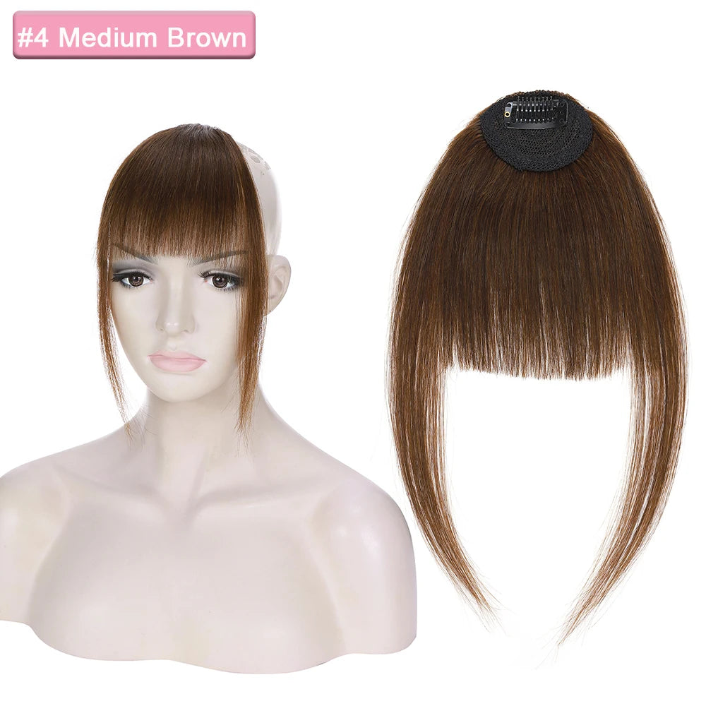 Sego 9g Comics Bangs With Temples 100% Real Human Hair Small Fringe Bangs Swept Natural Look Hair Piece
