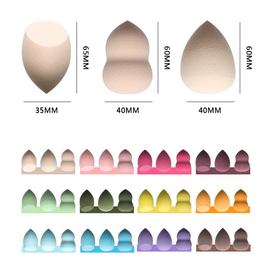 Makeup Foundation Non-latex Sponge Sponge Beauty Egg Dry Water Becomes Bigger Oblique Does Not Eat Powder Puff Make-up Tools