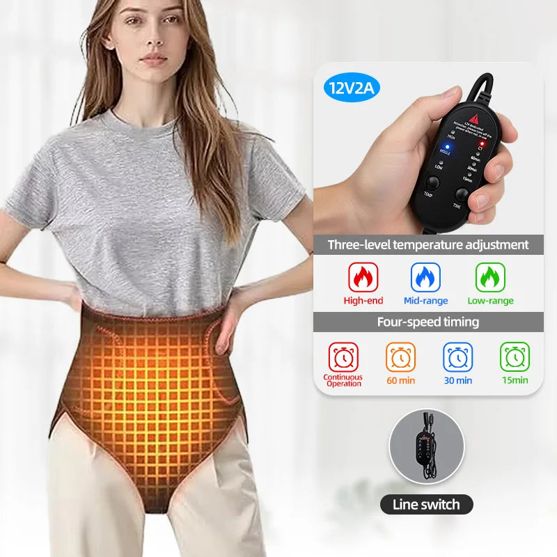Heating Pad for Period Cramps Massager for Women Upgrade Menstrual Heating Pad for Abdomen Pain and Cramps Relief Wrap Around