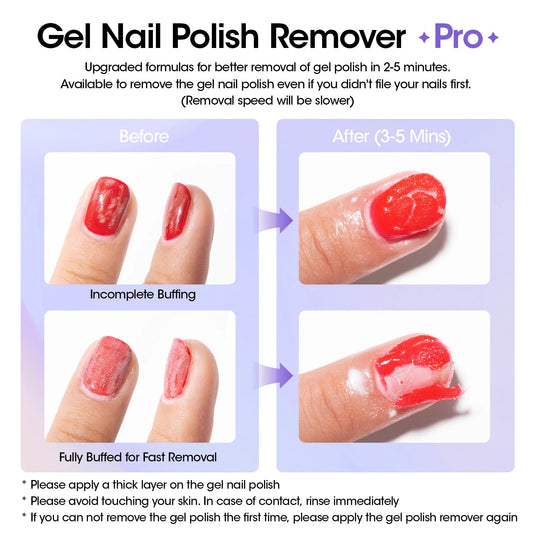 GELLEN Professional Nail Gel Remover Kit Fast Removal No Foil Cuticle Oil Liquid Latex UV Gel Polish Remover Manicure Tools