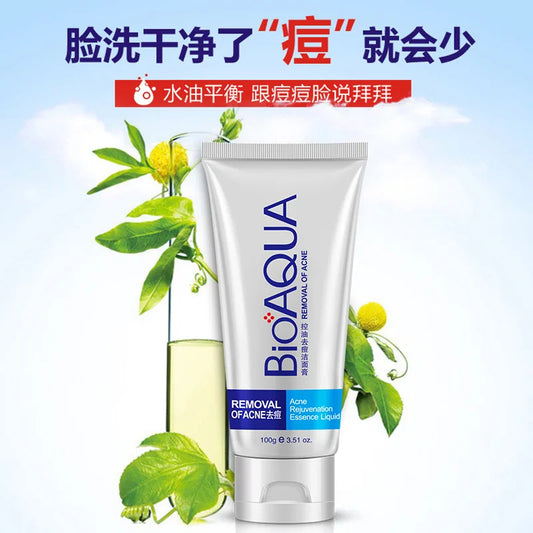 BIOAQUA Facial Cleanser Anti Wrinkle Face Wash Foam skincare Face Cleanser Anti Acne Blackhead Remover Skin Care