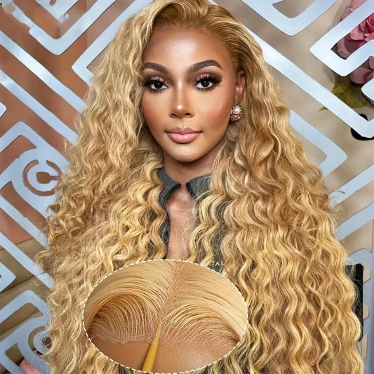 27 Honey Blonde Wig Human Hair 13x6 Hd Lace Frontal Wig Deey Wave Lace Front Wig 13x4 Honey Blonde Human Hair Wigs 250 Density