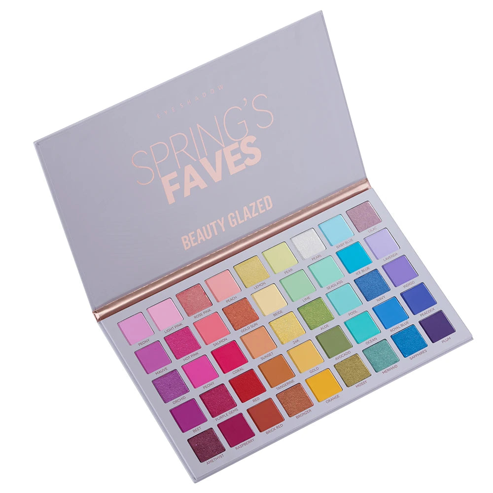 Beauty GlazedSpring's Faves BePerfect Beauty Waterproof Eyeshadow Palette Shimmer Highlighter & Contour Glazed Makeup for Eyes