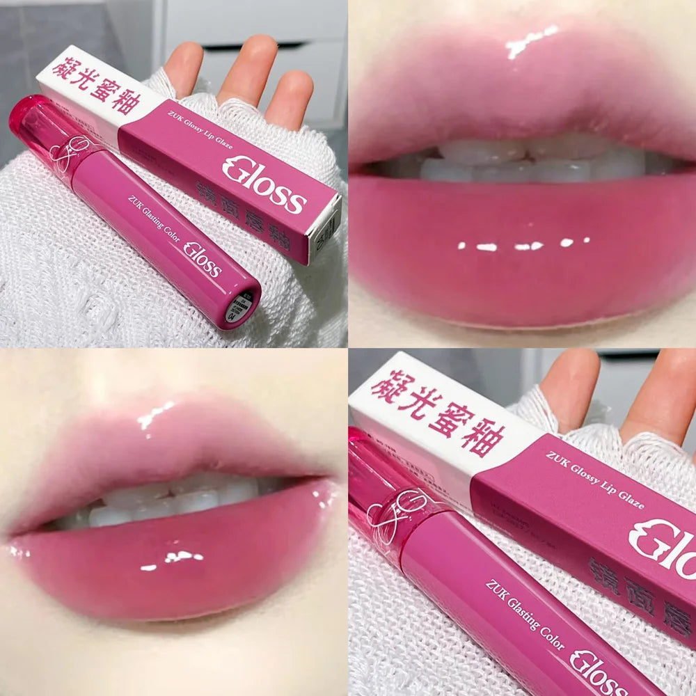 Glassy Watery Mirror Lip Gloss - Moisturizing & Glowing, for Plump Hydrated Lips, Affordable
