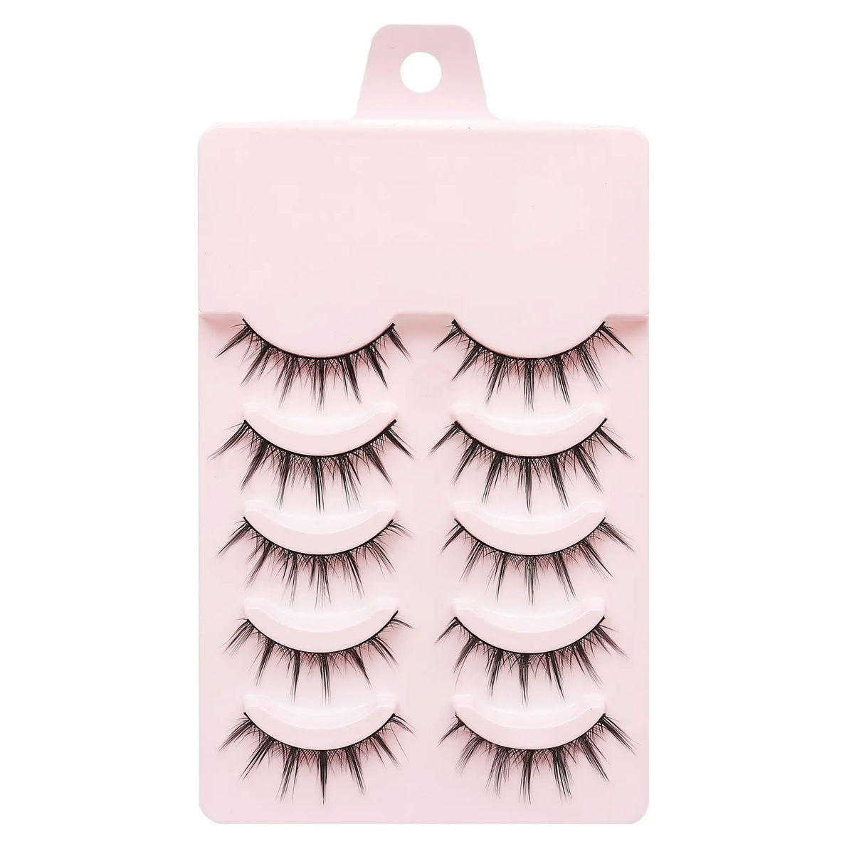 MJ 5Pairs Little Devil False Lashes Natural Fake Eyelashes Fluffy Soft Daily COS Full Strip Lashes Band