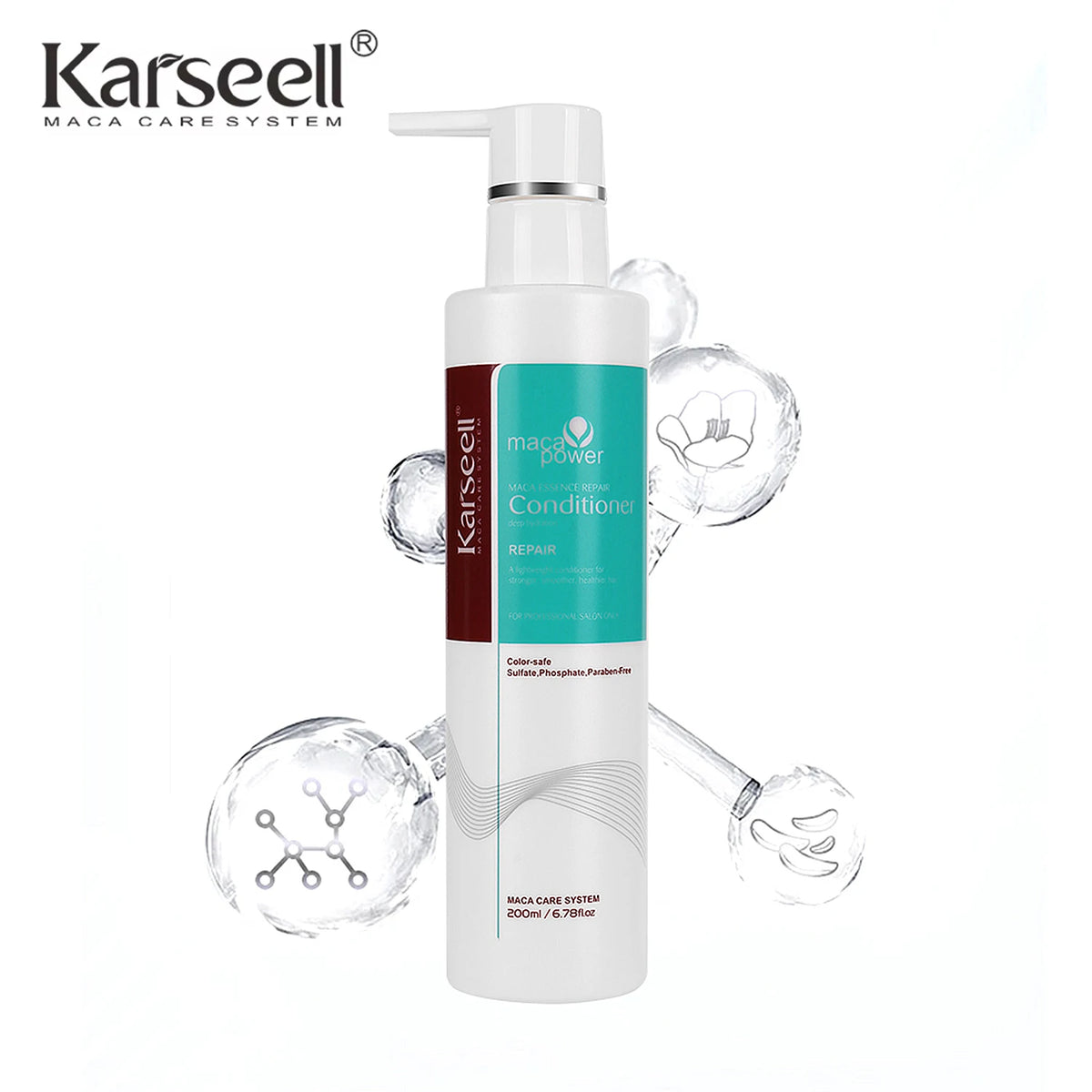 Karseell Volume Shampoo and Conditioner 2pcs Set, Lightweight for Fine Hair, Adding Volume to Flat Hair, Dermatologically Tested