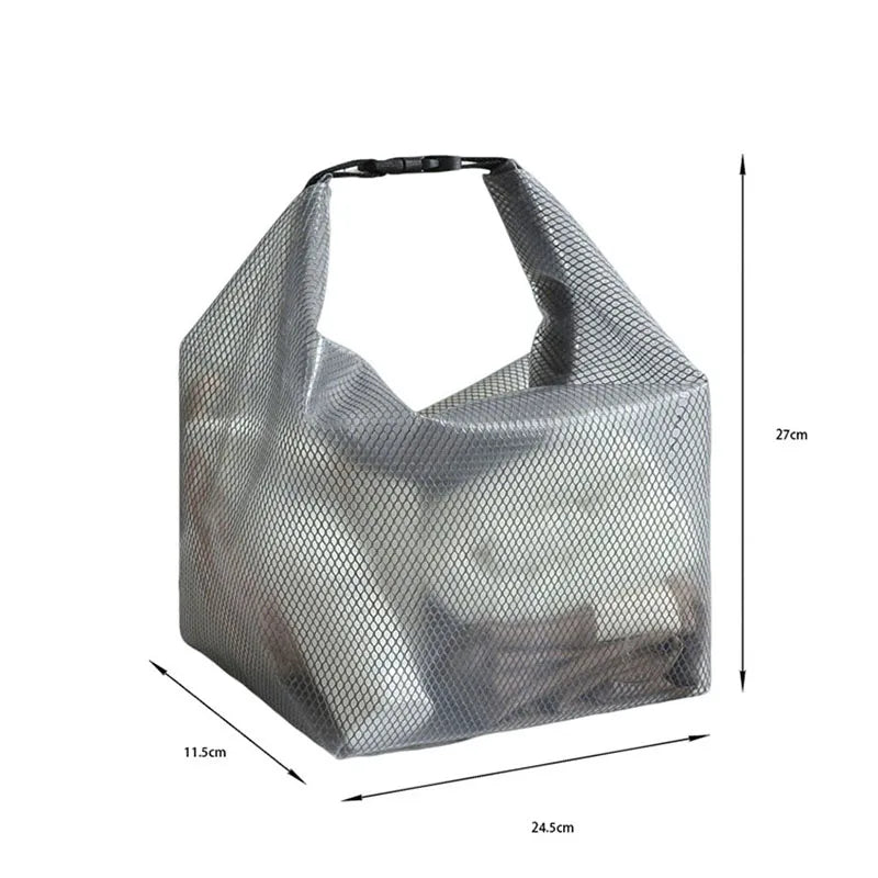 Waterproof Cosmetic Storage Bag with Buckle Portable Swimwear Organizer for Fitness Travel Swimming Drifting Outdoor Sports