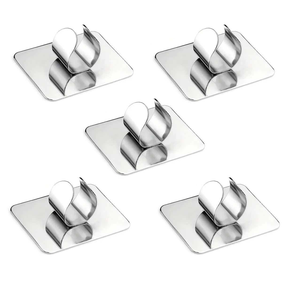 Stainless Steel Makeup Mixing Palette with Ring Portable Metal Tray for Foundation & Nail Art Reusable Cosmetic Organizer Plate