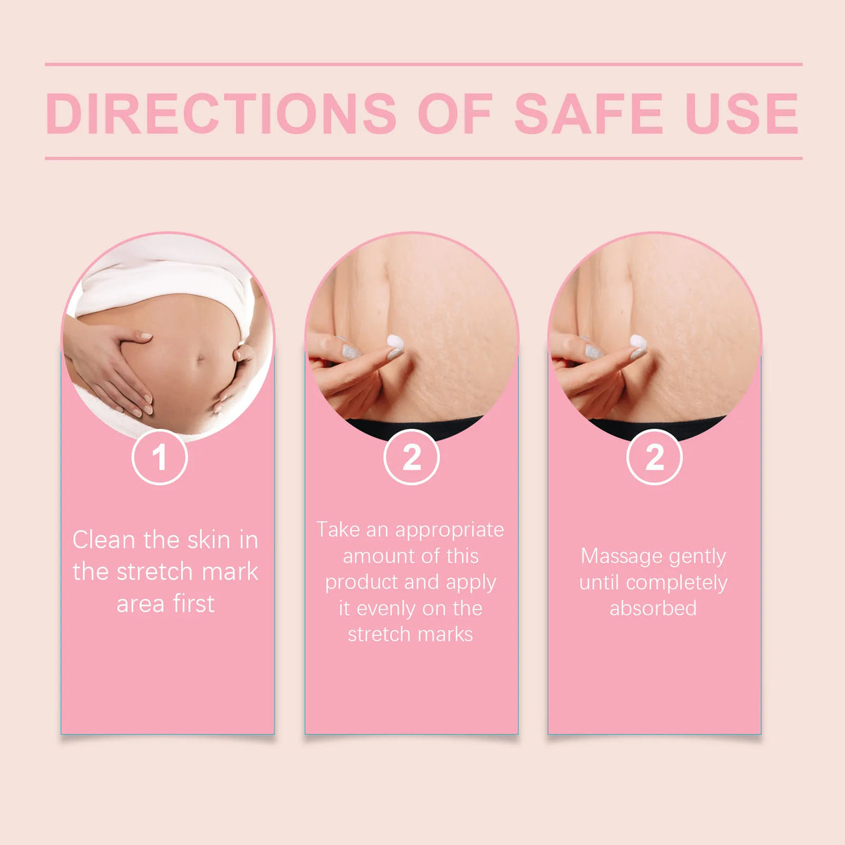 Stretch Mark Cream Postpartum Treatment Improves Firming Effective Removes Growth Lines Obesity Women Pregnant Mark Care Lotion