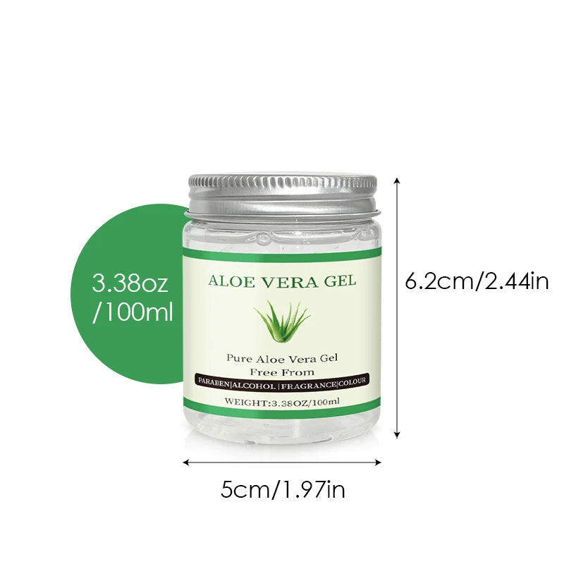YUVK Organic aloe vera gel, deeply moisturizing and effectively hydrating. Ideal for hair, scalp, face, dry skin, acne.