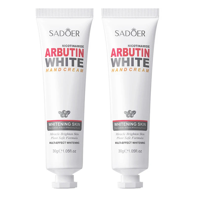 1/2/3/5pcs SADOER Arbutin Hand Cream Moisturizing Non Greasy Nourishing Anti Dry Crack Hydrating Hands Travel Size Skin Care