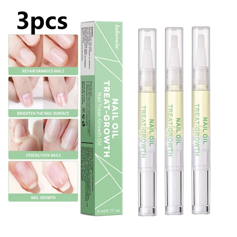3 Counts Nail Growth Oil For Strength and Moisture Organic Nail Care Blend Nourishing Oil Nail Care Nail Art Brotherpen Cosmetic