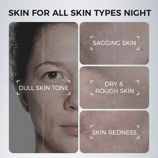 120G NING Overnight Repair Mask – Astaxanthin & Organic Antioxidants for Skin Renewal, Niacinamide Brightening & Hydration