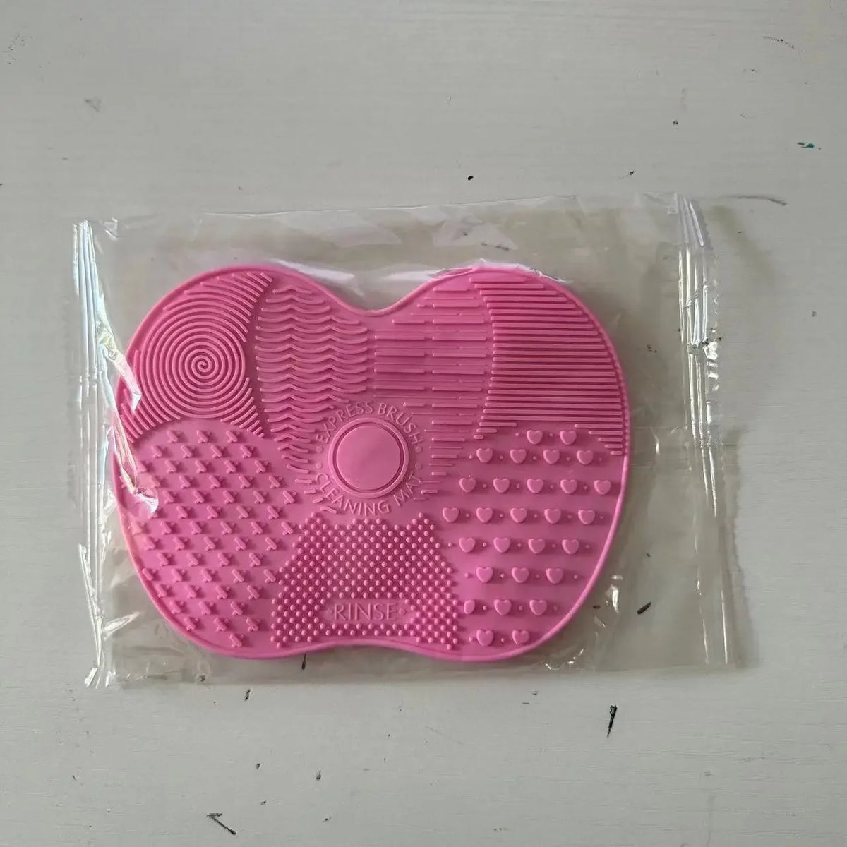 1Pc For Effective Cosmetic Tool Cleaning Makeup Brush Cleaner Silicone Cup Apple-Shaped Pad With Suction