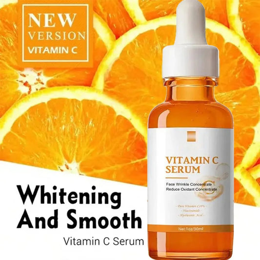 Vitamin C Wrinkle Remover Face Serum Lifting Firming Fade Fine Lines Anti-aging Essence Whitening Brighten Nourish Skin Care