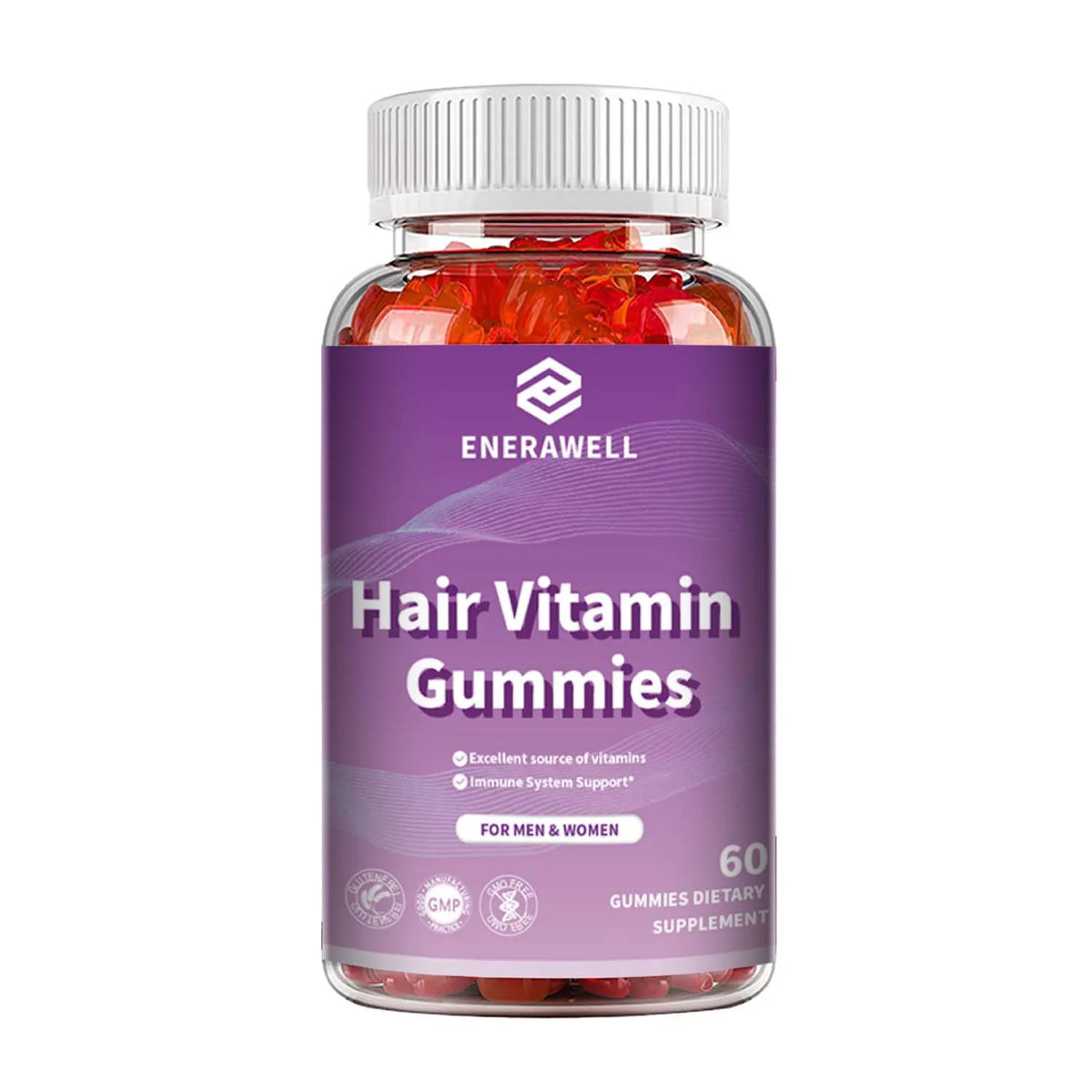 Biotin Gummies 5000 Mcg Hair Skin Nails Support Beauty Vitamins 60 Gummies Daily Wellness Supplement
