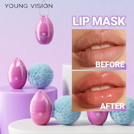 5-Color Lip Mask - Cherry & Strawberry Scented Jelly, Moisturizing Lip Care, Repair & Fade Lip Lines, For Lipitis Relief