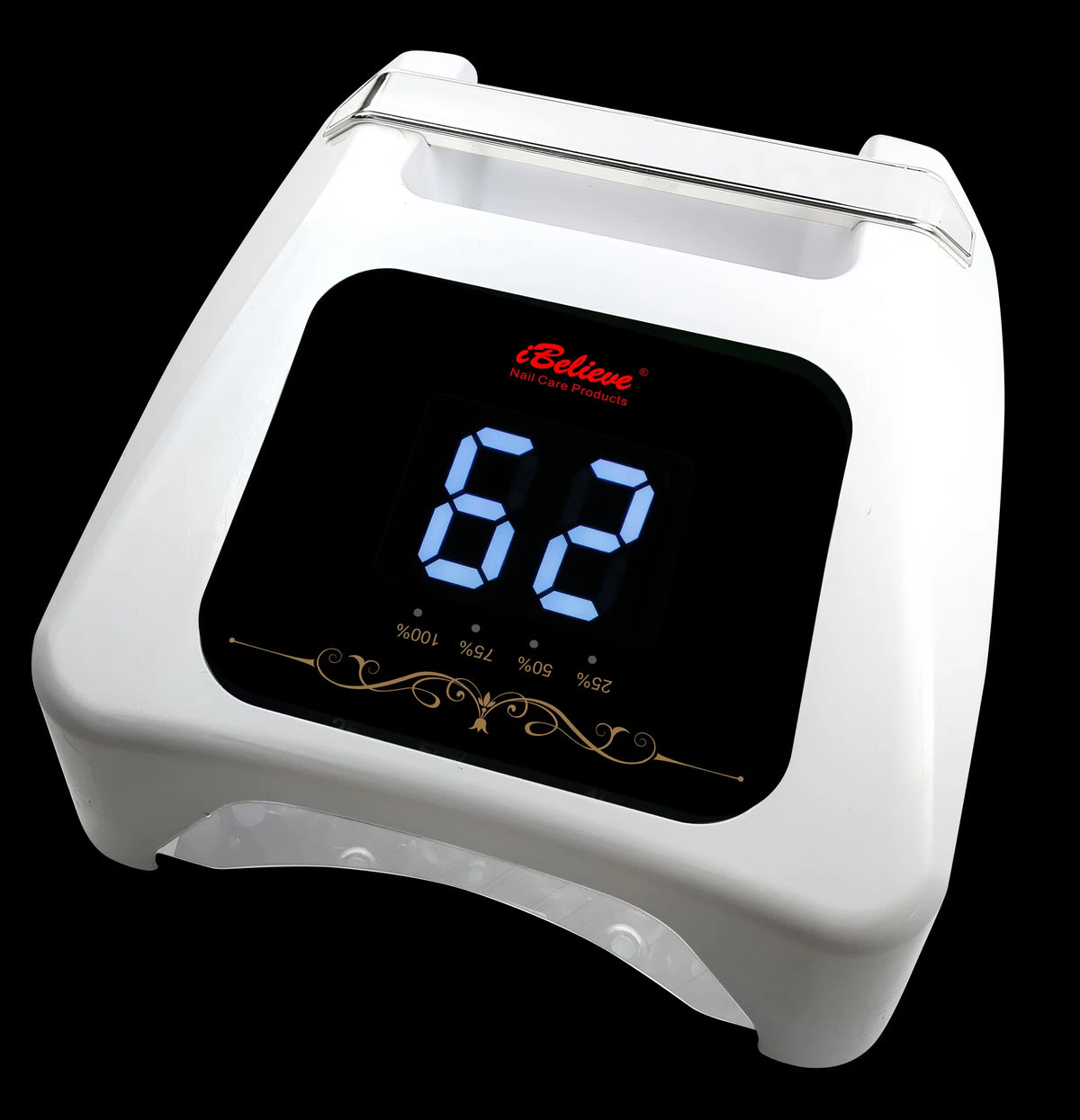 Professional 72W Rechargeable UV LED Nail Lamp with 36pcs LED Bulbs Multi-Timer Cordless Nail Dryer for Salon Manicure