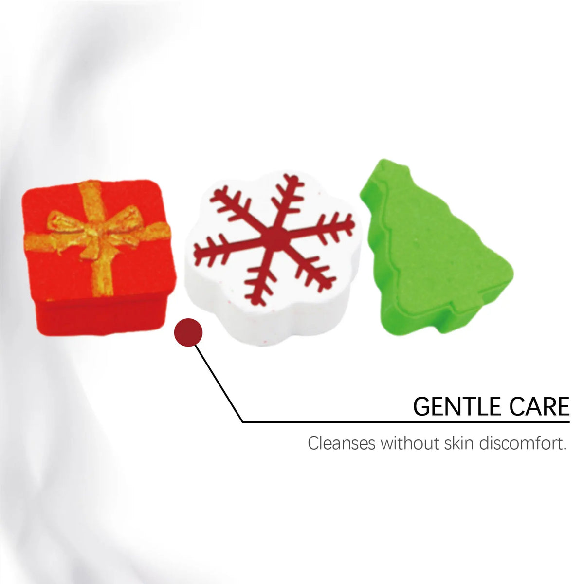 Soothing Body Christmas Bath Bomb Set Stress Relief Relaxation Exfoliation Moisturizing Aromatherapy Body Care Bath Bomb