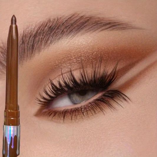 Smooth Eyeliner Gel Pencil Waterproof Long-lasting Ultra-fine Natural Soft Non-Smudge Black Brown Eyeliner Pen Makeup for Eyes