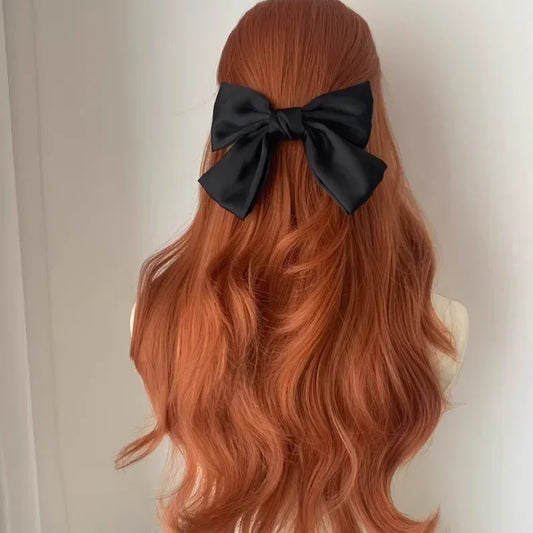 Ashely Orange Wig for Women Lace Front Big Wave Curly Long Synthetic Wig for Cosplay Daily Use 24inch Pumpkin Color Halloween Wi