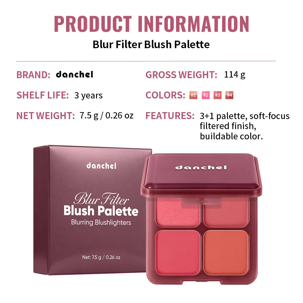Festive Christmas Makeup Set Chocolate Lip Gloss PH Color Changing Lip Oil Blush Palette High Pigment Hydrating for Holiday Gift