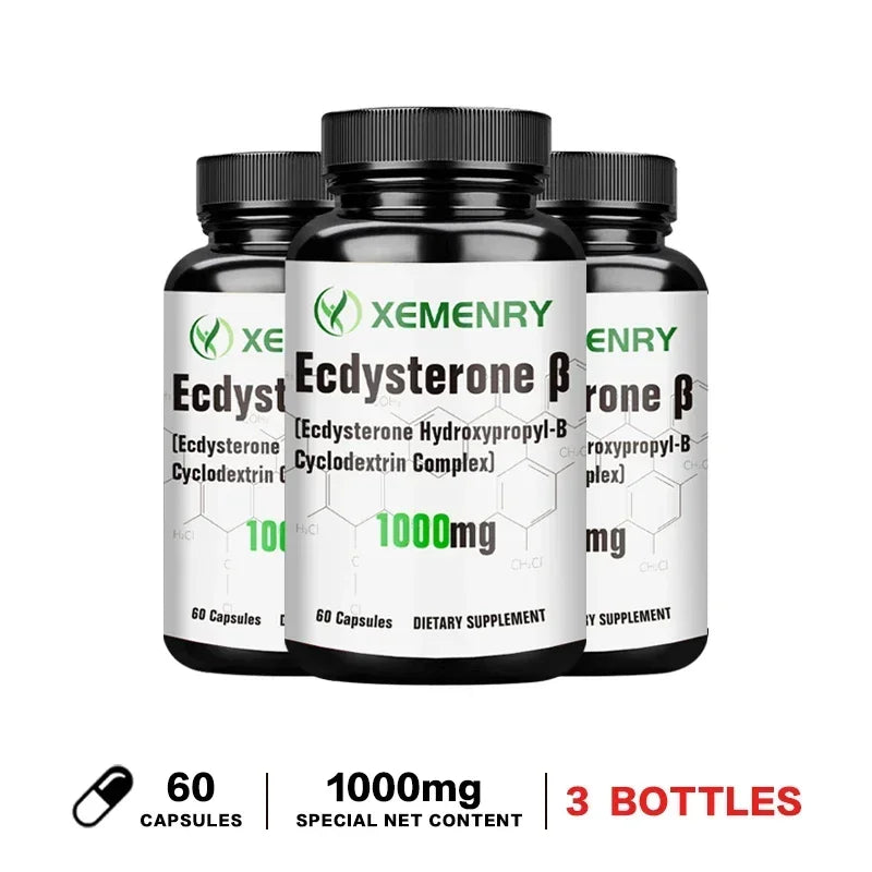 Ecdysterone Capsules - Build Muscle Mass, Promote Fat Burning and Metabolism, and Enhance Immunity Supplement