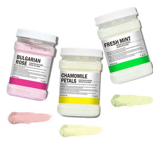 650g Enzyme Crystal Facial Mask Powder Carrot Soft Mask Powder Moisturizing Rose Petal Jelly Mask Mud Face Care