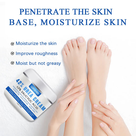 LGRAMER Urea Hand and Foot Cream Softens and Moisturizes Skin Relieves Dryness Repairs Cracks Exfoliates and Deeply Penetrates