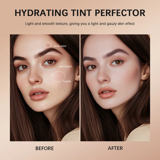 Strong Coverage Tinted Hydrator Cream Lightweight Concealer Even Skin Tone Semi-matte Finish Natural Moisturizes Face Cosmetics