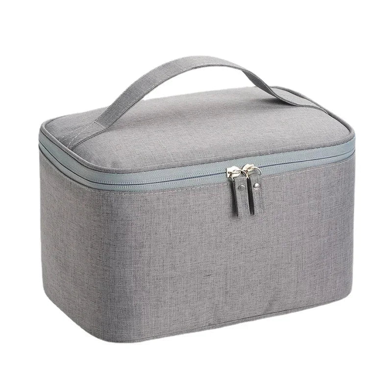 New Business Trip Men's Toiletry Bag Double Layer Large Capacity Cosmetic Bag Oxford Cloth Storage Bag Portable Handbag
