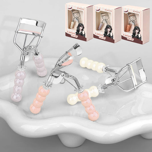 1pc Crown Pearl Handle Wide-Angle Eyelash Clip with Packaging Box, a Clip of Lasting Natural Sun Flower Curl, Ideal for Gifts.