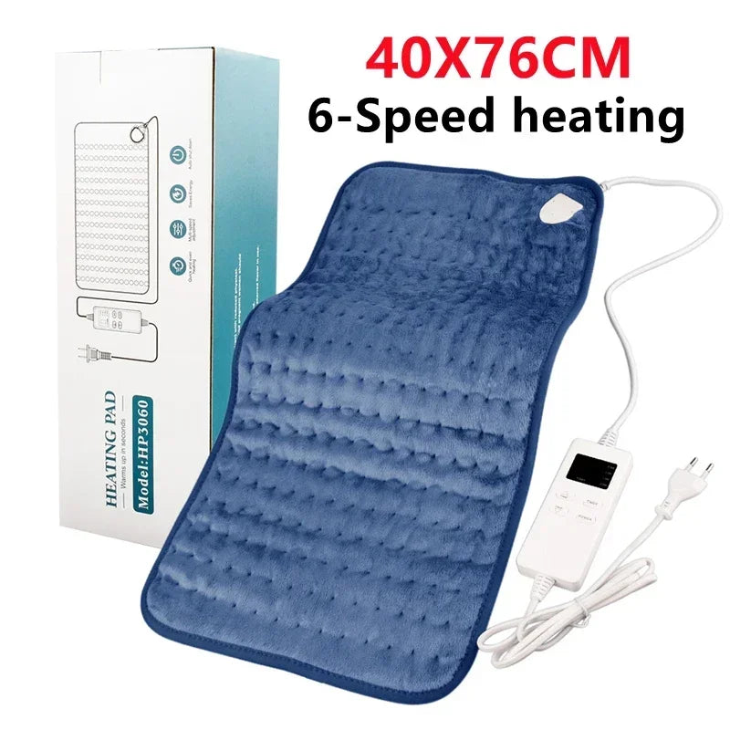 76x40cm/30X60 110V/220V Extra Large Electric Heating Pad for Period Cramps Lower Back Pain Relief Heat Therapy Winter Warmer