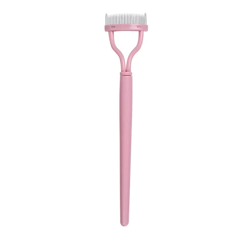 Portable Eyelash Brush Comb Mascara Curl Eye Lash Stainless Steel Eyelash Combing Tools Eyelash Curler Makeup Lash Separator
