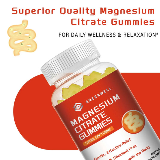 Magnesium Citrate Gummies - Promate Relaxation, Bone Health, Sleep, Heart Health, Nerves, Muscles, and Metabolism, 60 Gummy