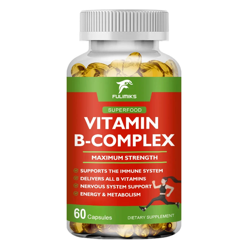 Organic Multivitamin B Capsule Anti-oxidation Skin Repair liver Health&Energy Care VB Complex Vitamins Daily Supplement