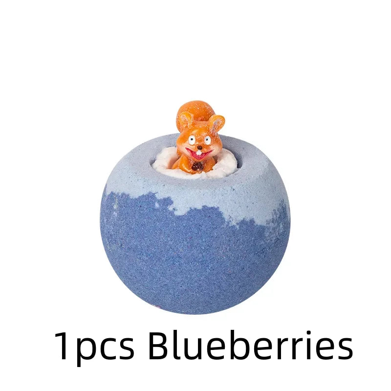 100G Bath Bombs for Kids with Surprise Toys Inside for Kids & Boys and Girls Holiday Bubble Bath with Cheerful Scent
