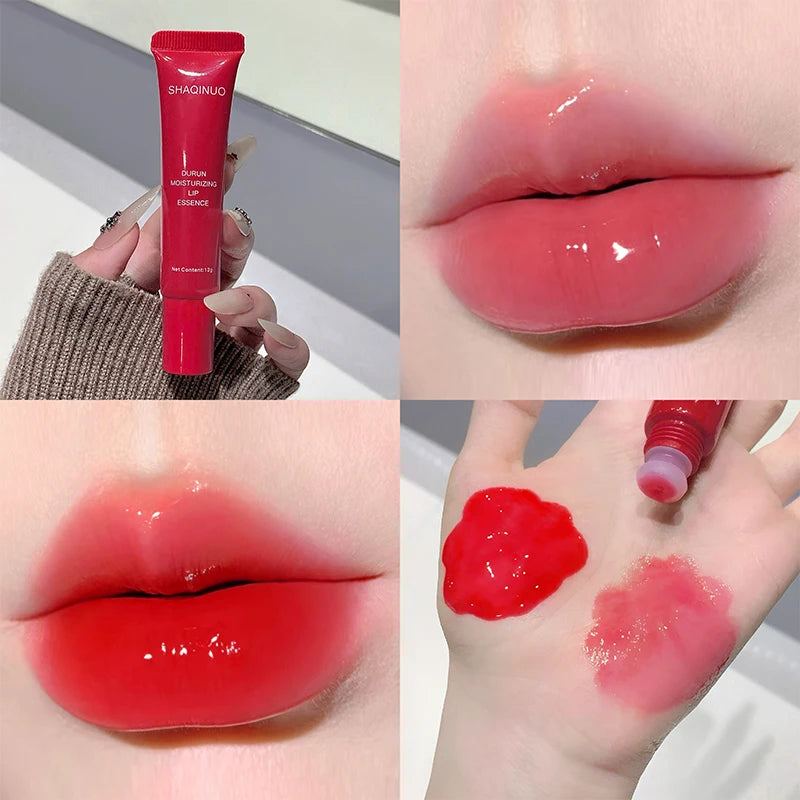 Lip Glowy Lightweight Hydration Balm Shea Butter Glaze Craze Tinted Polypeptide Lip Gloss Serum Fruit Donut Lip Oil Care