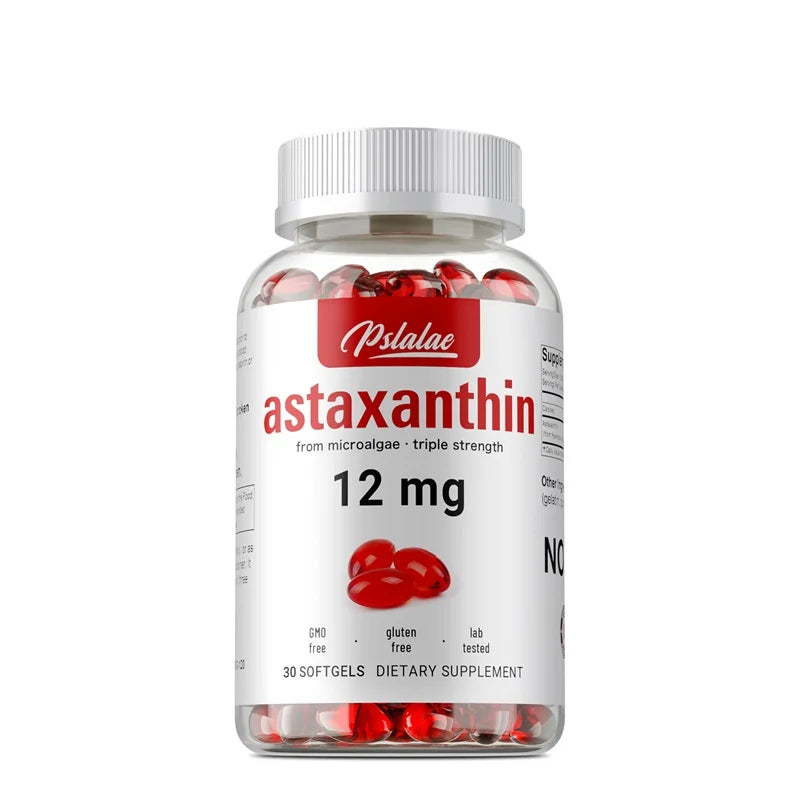 Astaxanthin 12mg - Premium Antioxidant Supplement To Support Eye, Skin, Joint & Immune System Health