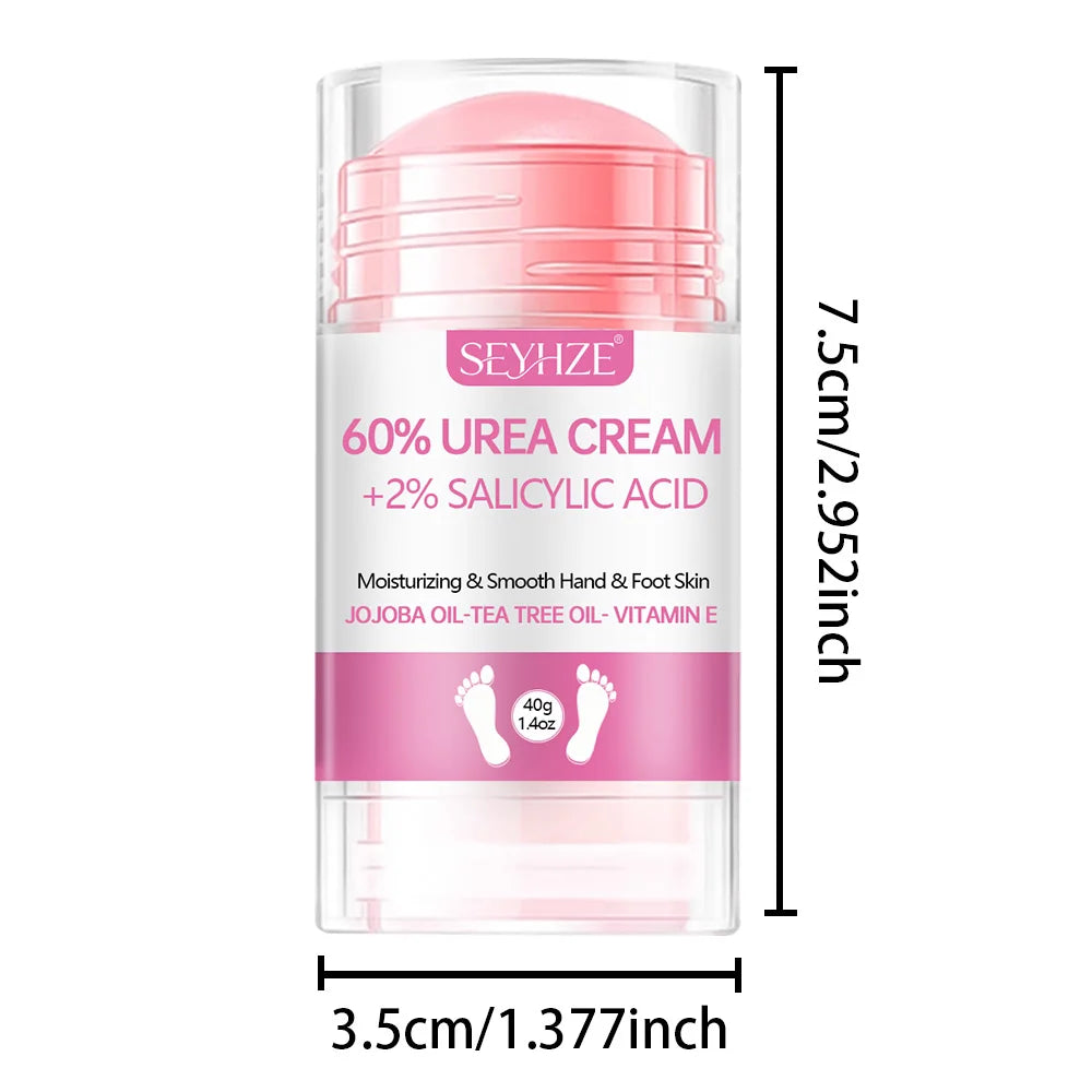 SEYHZE 60% Urea & Salicylic Acid Hand And Foot Cream Intensive Moisturizing with Jojoba Aloe Vera Coconut Oil & Tea Tree 40g
