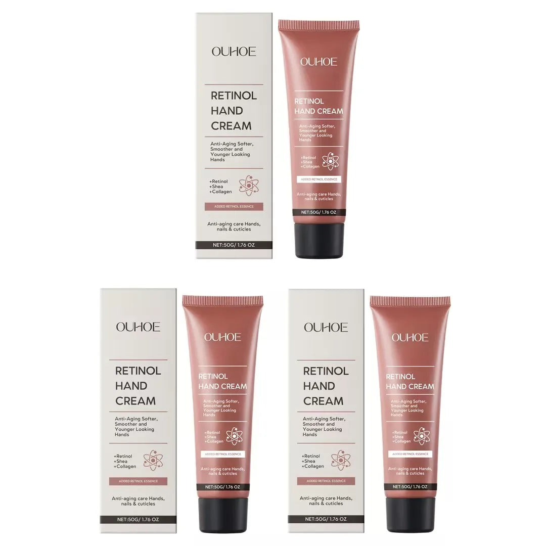 Retinol Firming Hand Care Cream Lasting Hydration Moisturizing Reduce Fine Lines Smooth Rough Skin Beauty Dry Hands Repair Cream