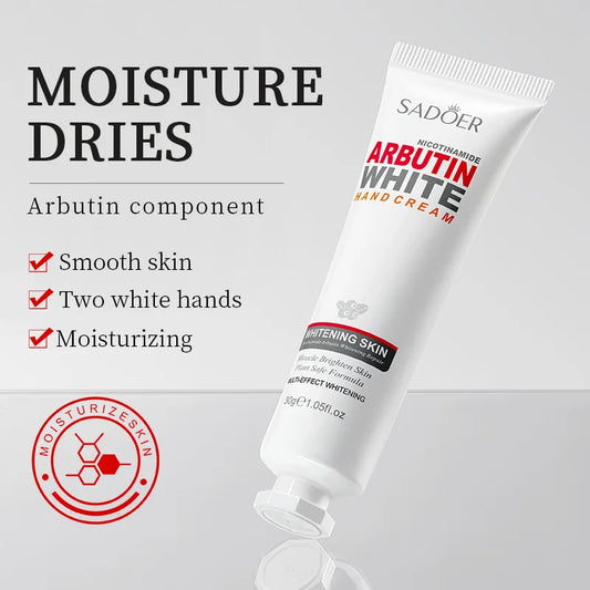 1/2/3/5pcs SADOER Arbutin Hand Cream Moisturizing Non Greasy Nourishing Anti Dry Crack Hydrating Hands Travel Size Skin Care