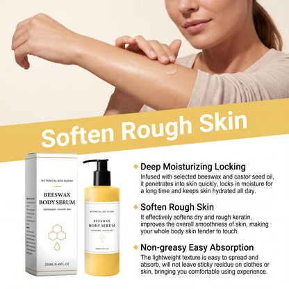 Beeswax Body Serum Essence Deep Nourishing Moisturizing Dry Skin Relief Brighten Dullness Soft Smooth Refreshing Texture Daily Skincare
