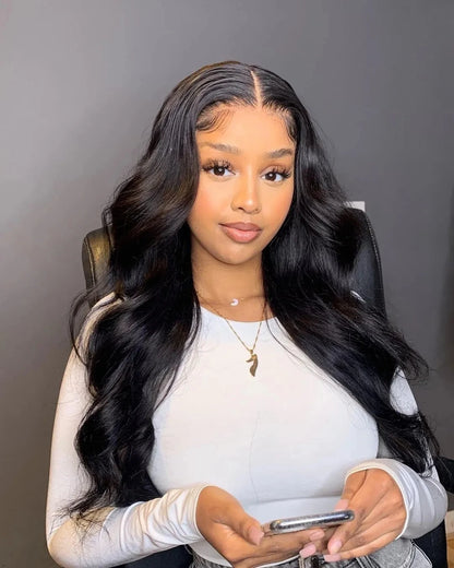 Wear And Go Glueless Human Hair Wigs Preplucked Brazilian Body Wave 13x6 HD Lace Frontal Human Hair Wigs For Women Ready To Wear
