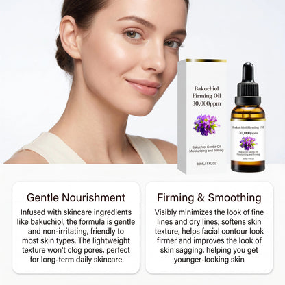 3% Bakuchiol Anti Aging Facial Oil Serum Hydrating Firming Lifting Moisturizing Smoothing Fade Fine Lines Reduce Wrinkles Skin Care