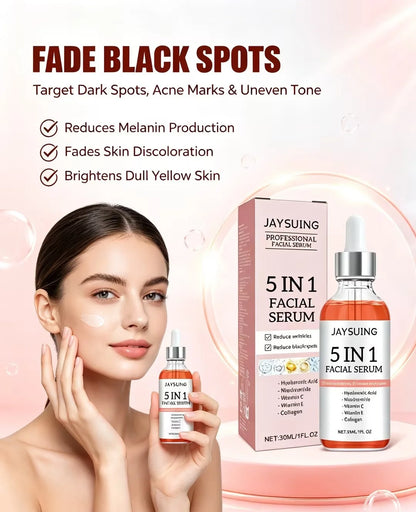JAYSUING Facial Serum Deep Hydrating Skin Lifting Skin Improve Dullness Refining Pore Strengthen Barrier Anti Aging Face Serum