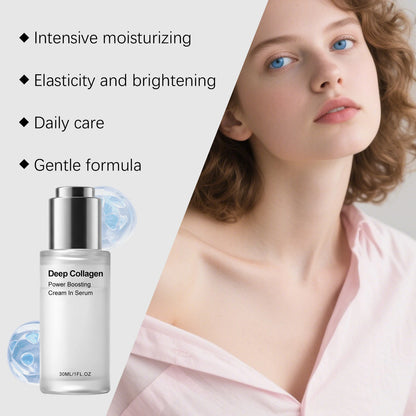 30ML Collagen Face Serum Deep Hydrating Boosts Skin Elasticity Glowing Improve Skin Texture Smoothing Fine Lines Firming Maintain Facial Serum