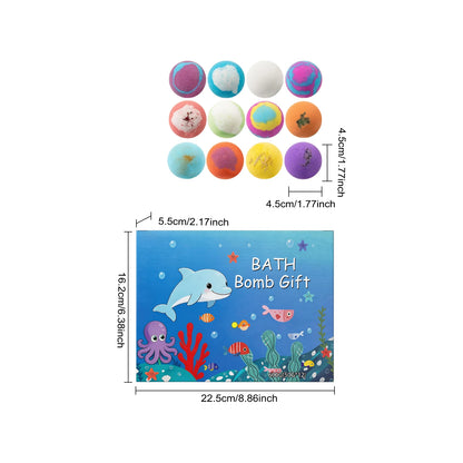 1 Set Cute Doll Bathing Salt Ball Set Moisturizing Improve Skin Texture Lasting Fresh Fragrance Relief Stress & Anxiety Colorful Bubble Bathing Ball Set