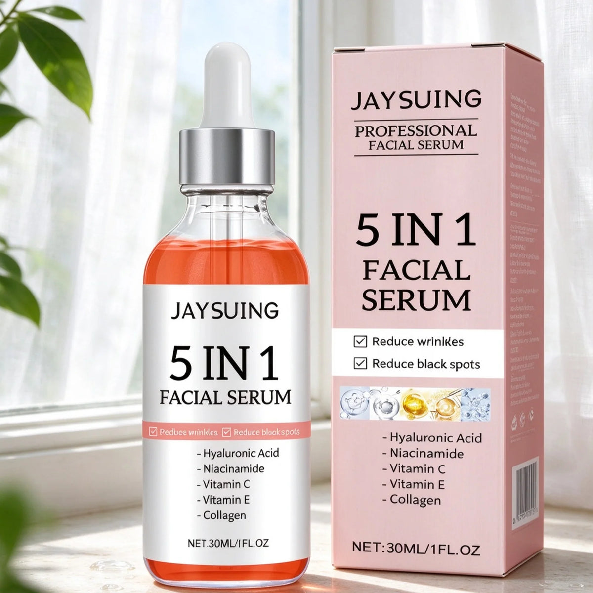 JAYSUING Facial Serum Deep Hydrating Skin Lifting Skin Improve Dullness Refining Pore Strengthen Barrier Anti Aging Face Serum