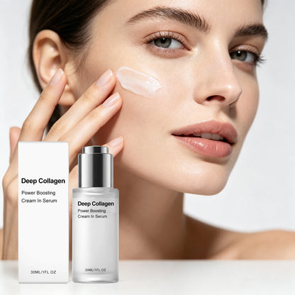 30ML Collagen Face Serum Deep Hydrating Boosts Skin Elasticity Glowing Improve Skin Texture Smoothing Fine Lines Firming Maintain Facial Serum
